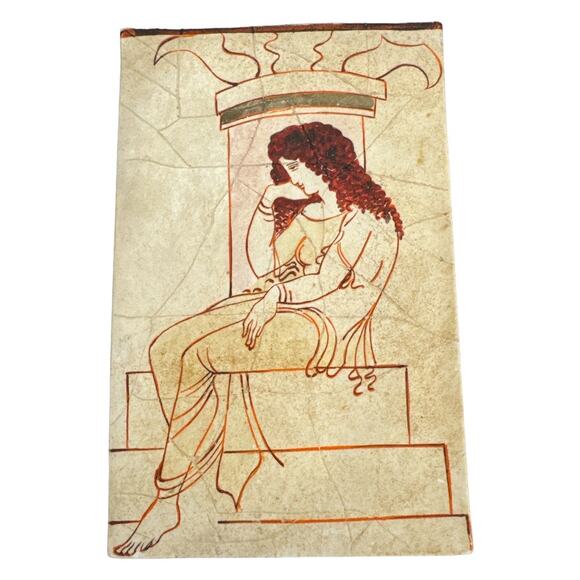 Hand Painted Reproduction of Aphrodite Contemplating Tile - Picture 2 of 7